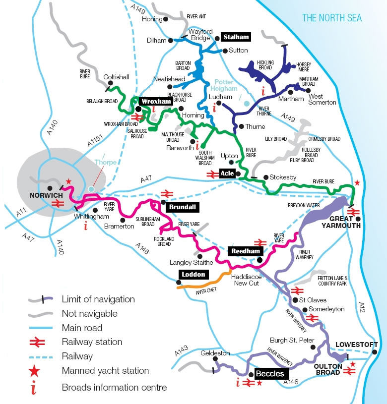 Norfolk Broads Interactive Map